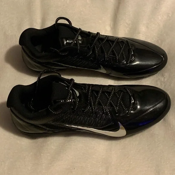NIKE Alpha Pro Black Size 15 Cleats - Picture 3 of 16